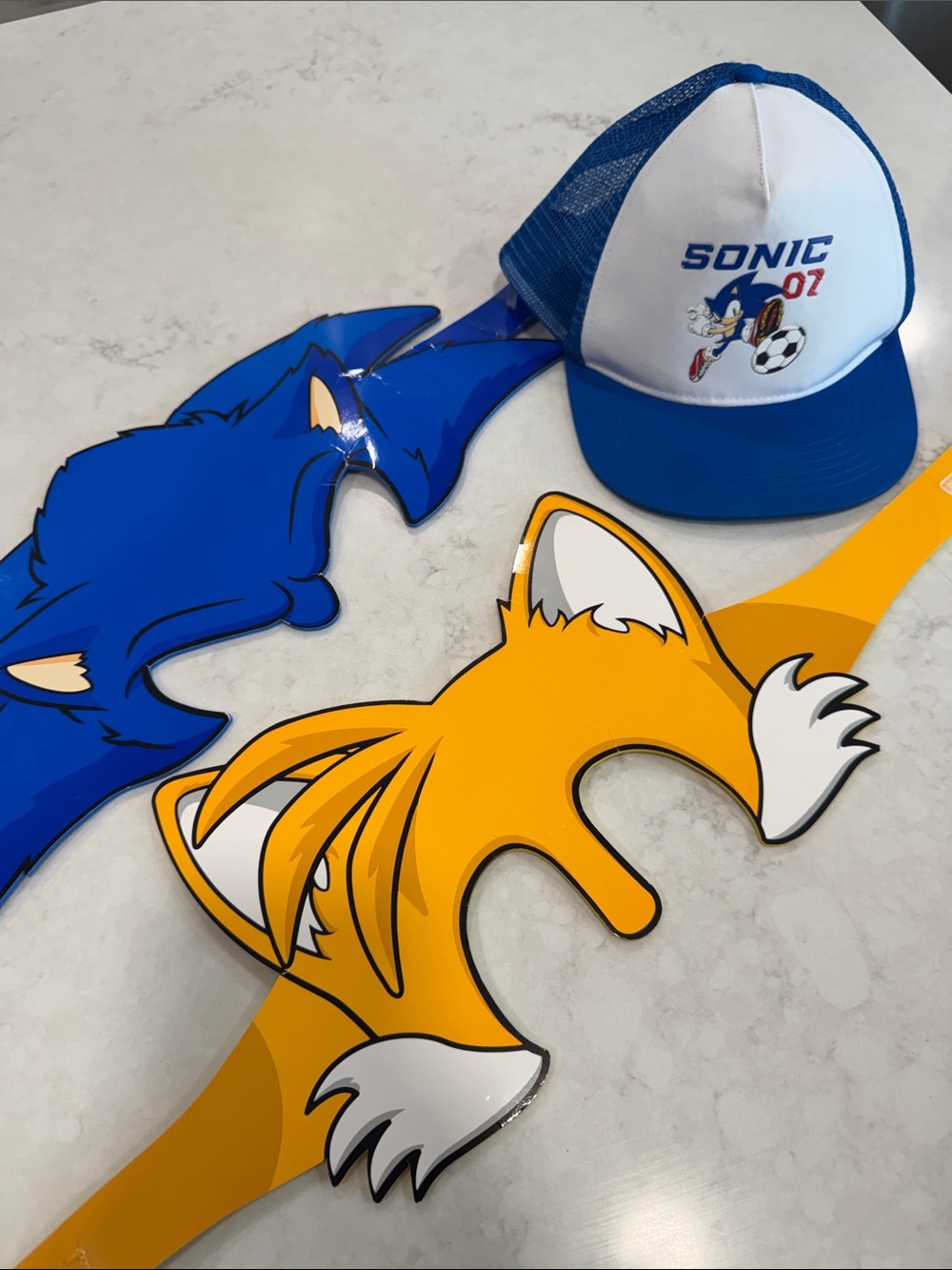 Sonic Kids Trucker Hat and Headbands Bundle